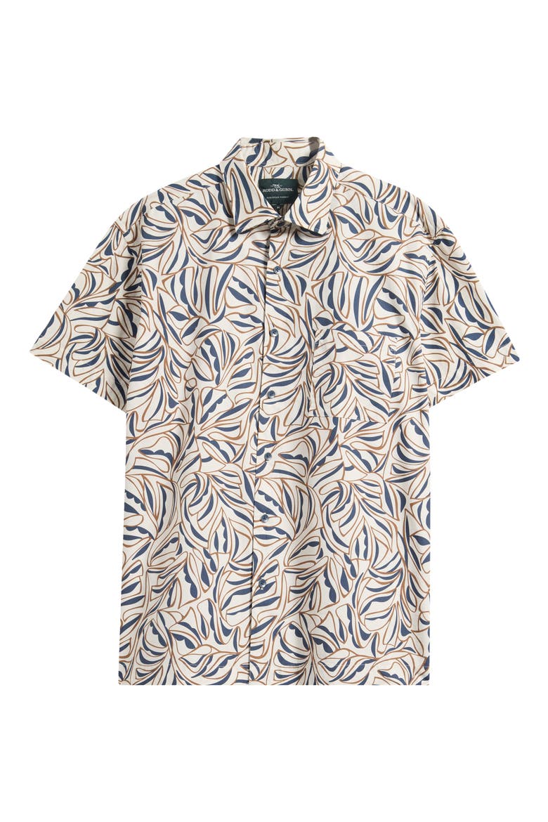 Palmbrook Short Sleeve Button-Up Shirt, Alternate, color, NATURAL