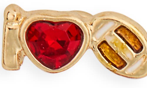 Leith Set Of 6 Football Stud Earrings In Gold