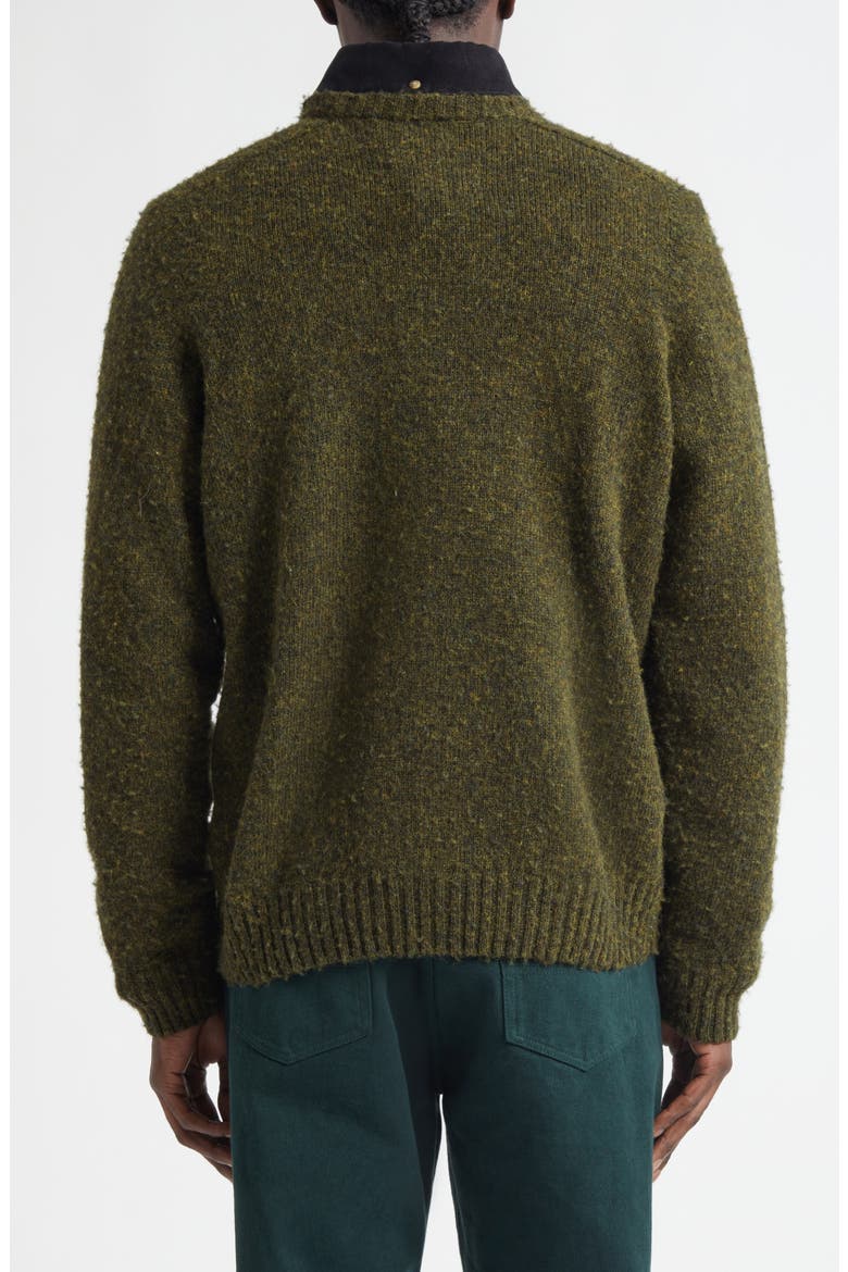 Classic Shetland Wool Sweater, Alternate, color, PINE SHADOW