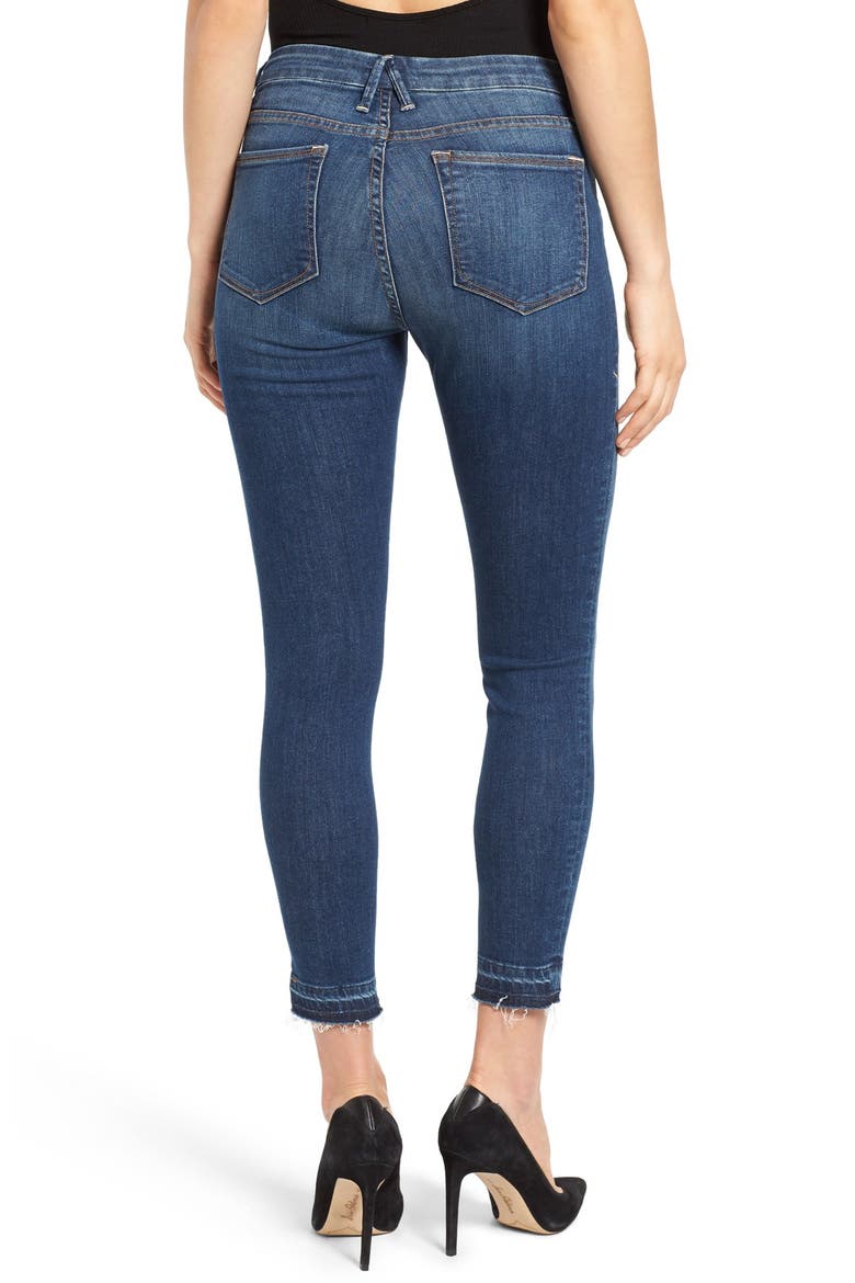 Good Legs High Rise Crop Released Hem Skinny Jeans, Alternate, color, BLUE 009