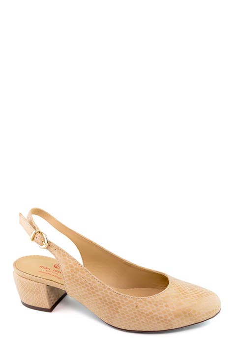 Broad St Slingback Leather Pump
