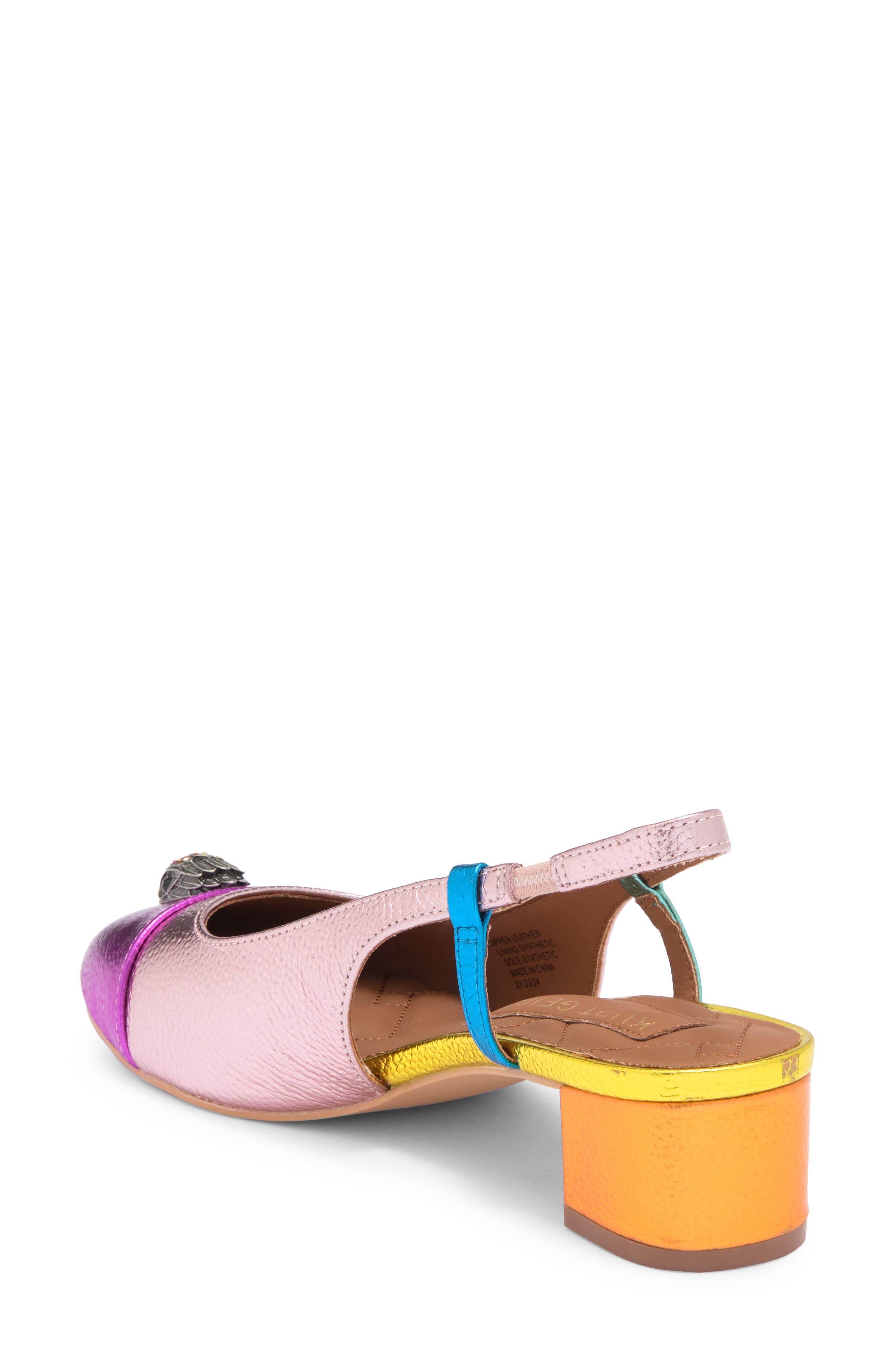 Kurt Geiger London Sloane Slingback Pump, Alternate, color, Pink Multi