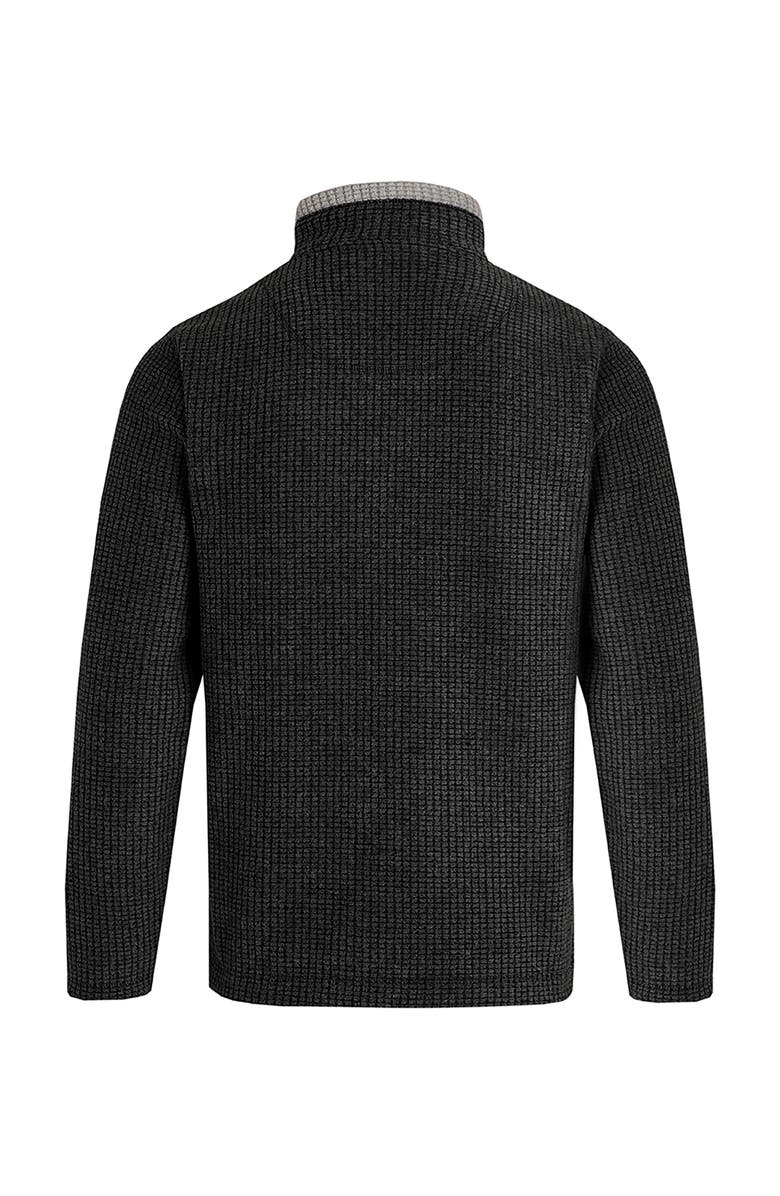 Weird Fish Newark 1/4 Zip Grid Fleece, Alternate, color, Washed Black