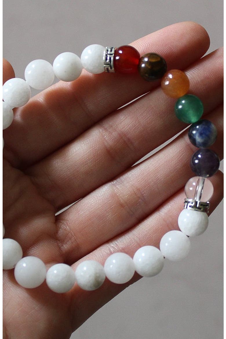 7 Chakra Crystal Healing Bracelet, Alternate, color, Multicolored