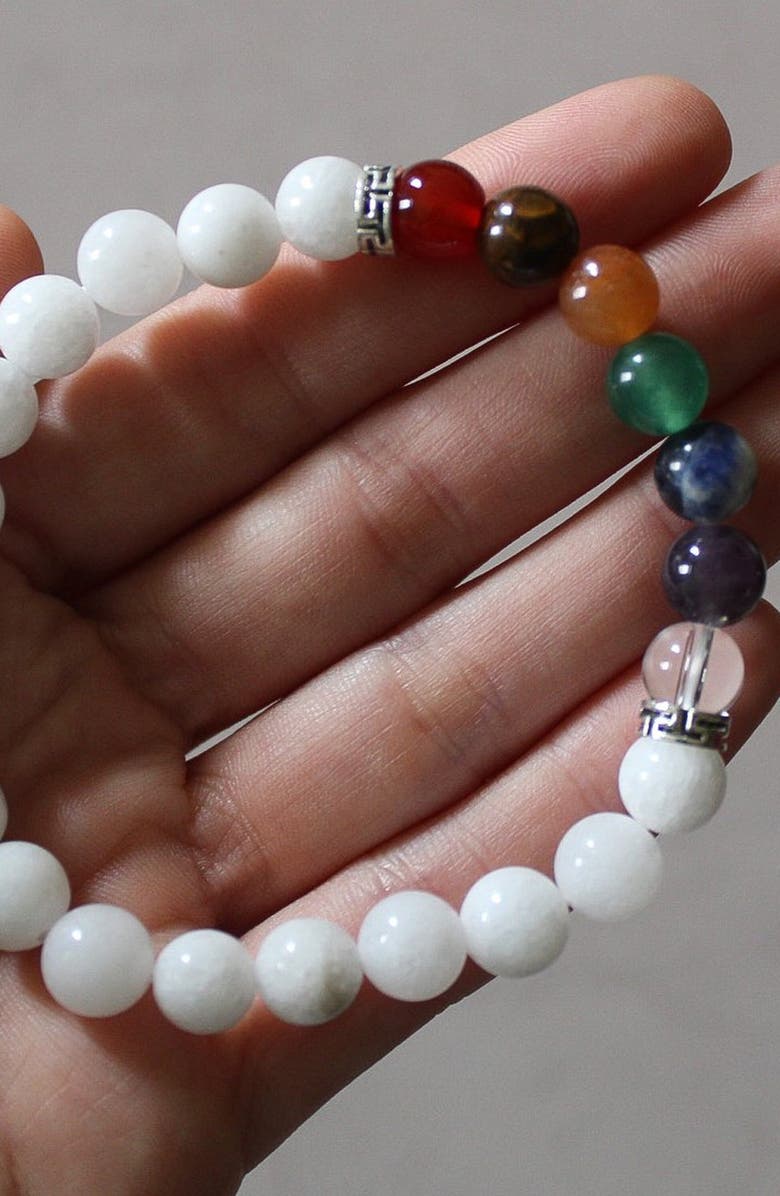 Humanist Beauty 7 Chakra Crystal Healing Bracelet, Alternate, color, Multicolored