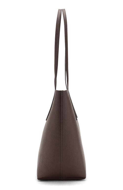Mango Double Handle Shopper Tote In Brown