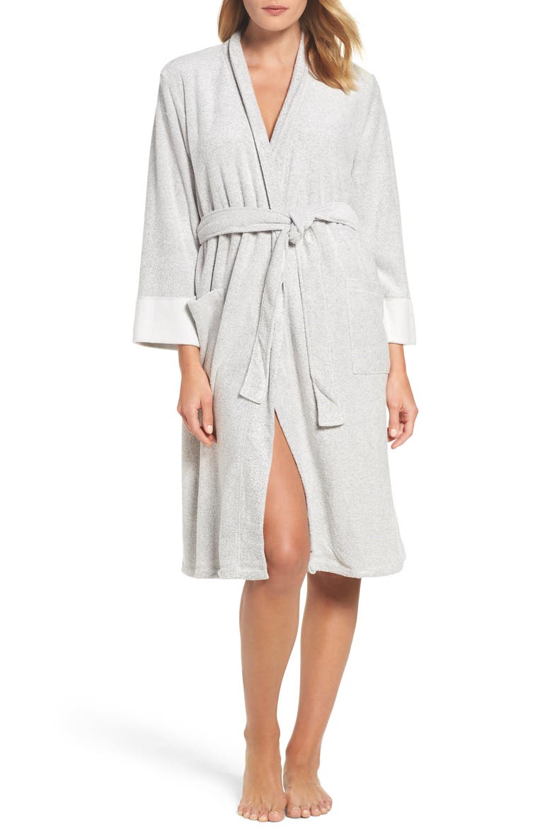 'Nirvana' Midi Robe, Main, color, HEATHER GREY