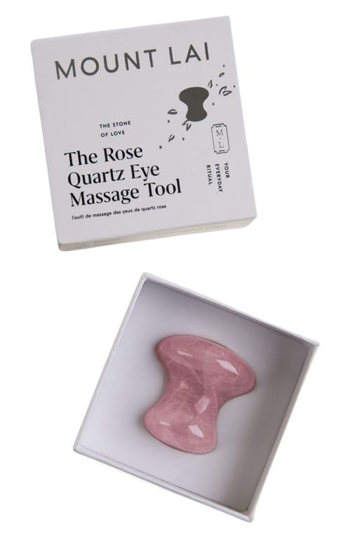 Mount Lai Rose Quartz Eye Massage Tool In Pink