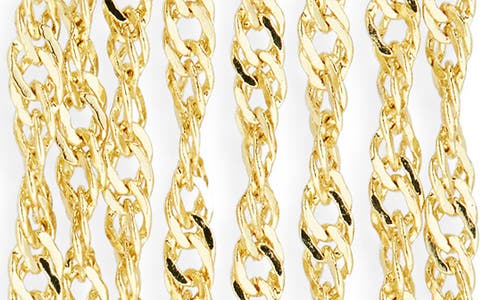 Area Stars Chain Fringe Oval Hoop Earrings In Gold