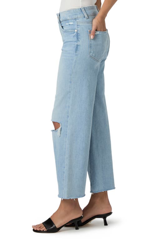 PAIGE PAIGE SASHA ANKLE CROP RAW HEM WIDE LEG JEANS