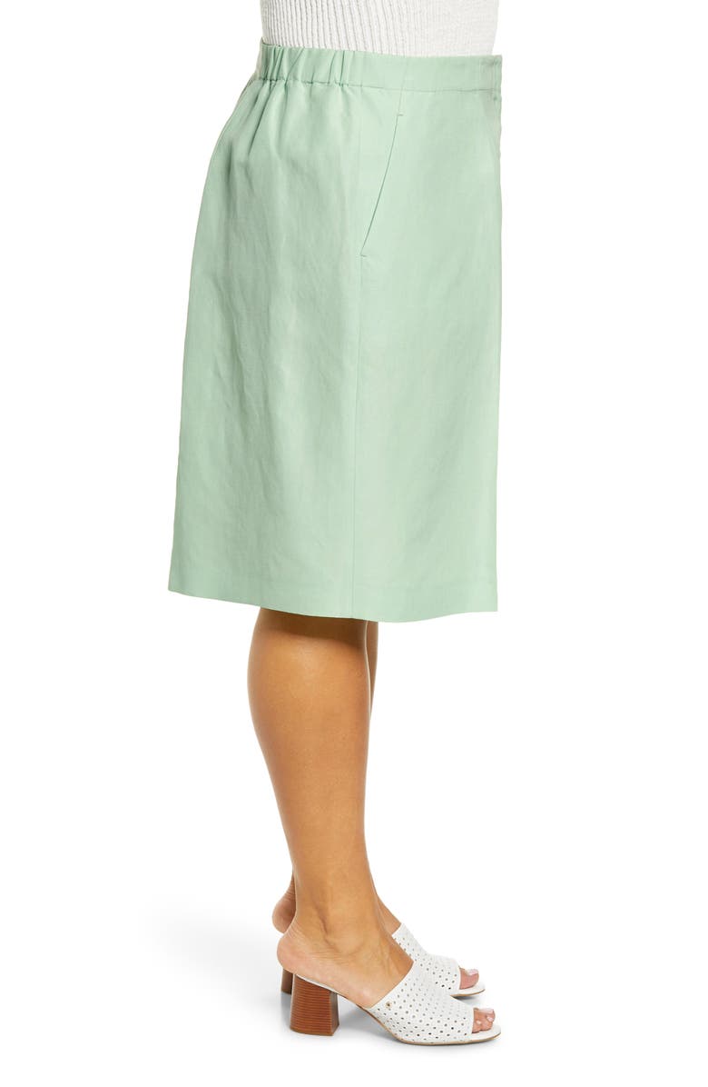 Lafayette 148 New York Ryerson Silk & Linen Bermuda Shorts, Alternate, color,