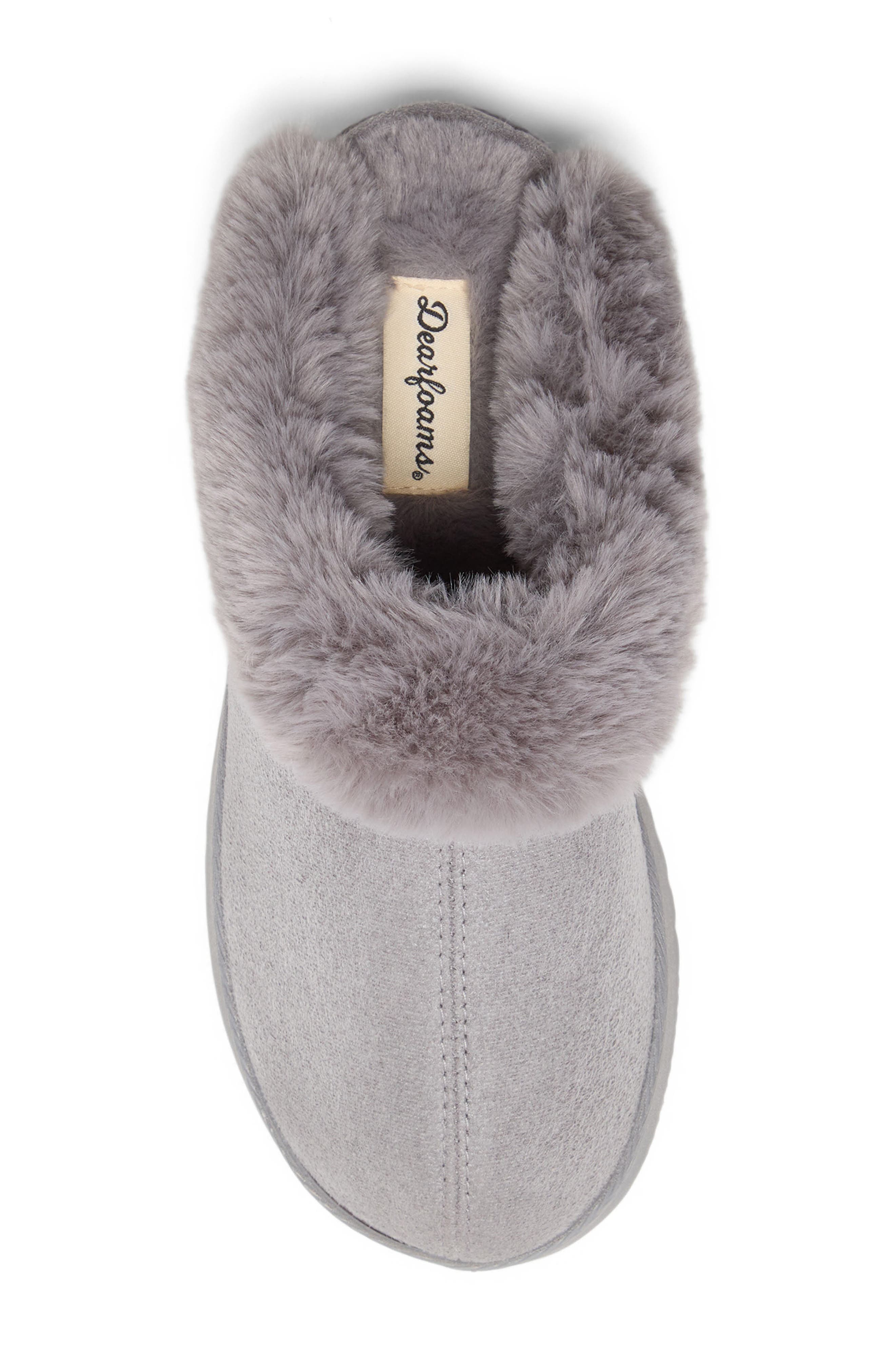 Hillary Faux Suede Scuff Slipper, Alternate, color, GREY