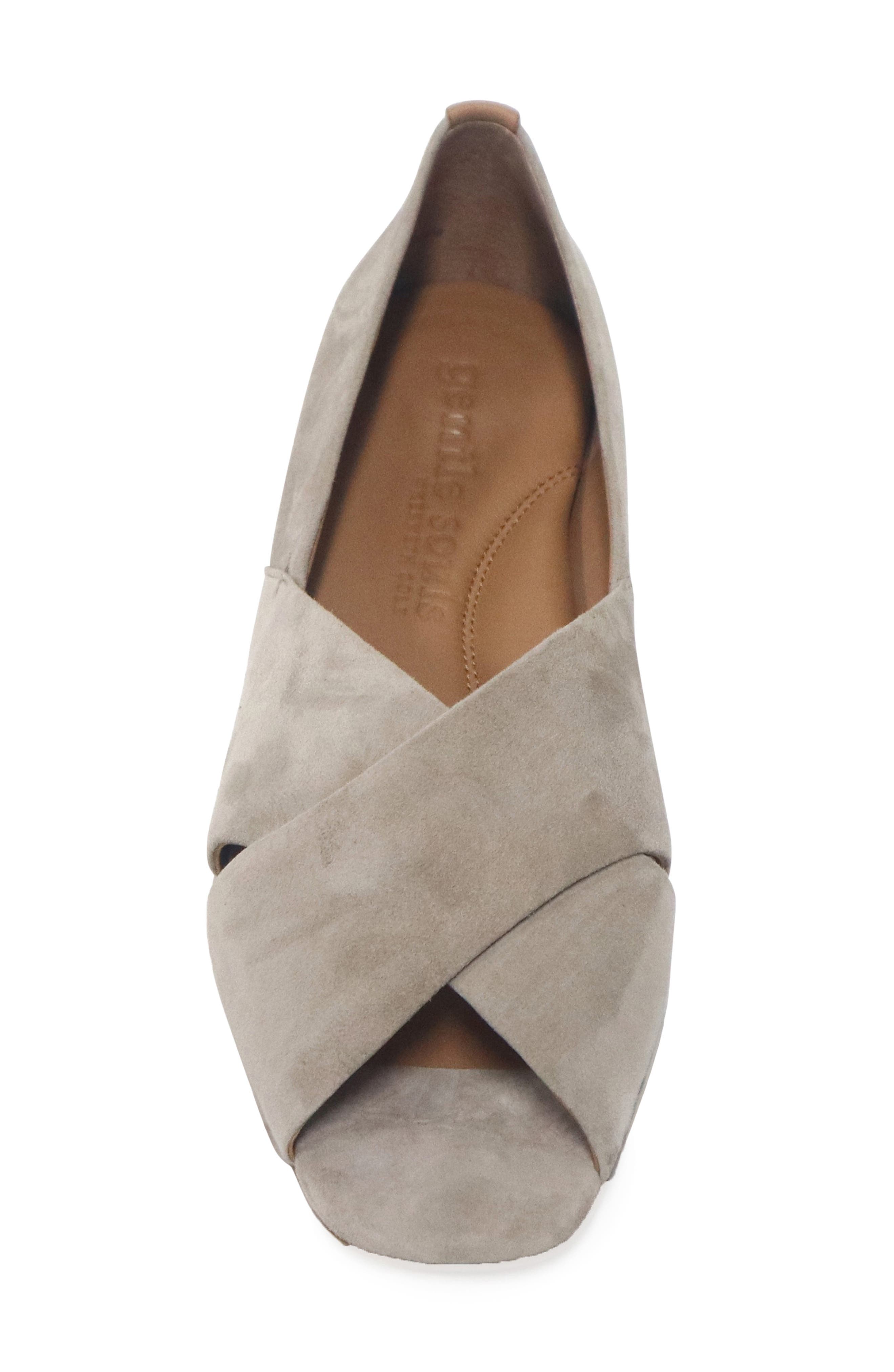 Whoebe Flat, Alternate, color, MUSHROOM SUEDE