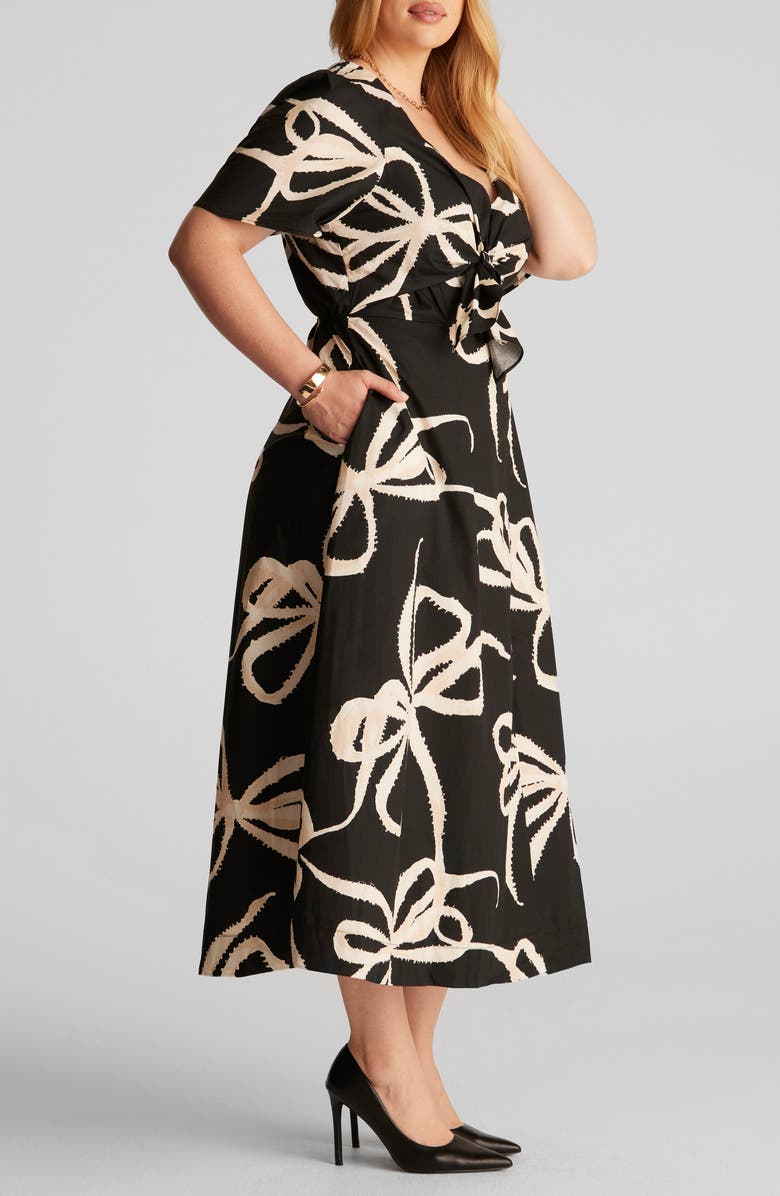 Estelle Nadja Floral Cotton Midi Dress, Alternate, color, 