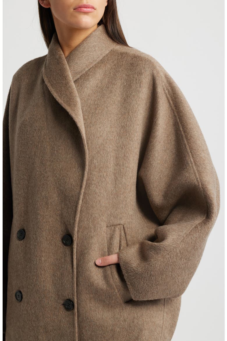 COS Double Face Wool Blend Peacoat (Women) | Nordstrom