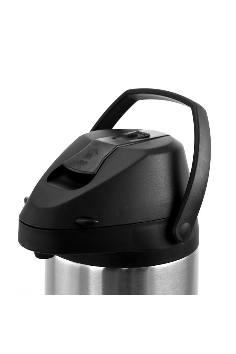 3.17 Quart Stainless Steel Airpot Hot Water Dispenser for Coffee and Tea, Alternate, color, Silver