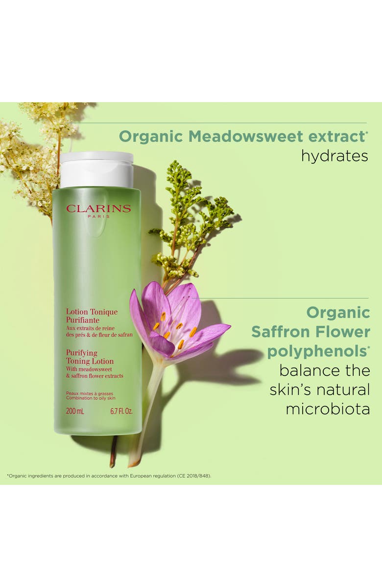 Clarins Purifying Toning Lotion with Meadowsweet, Alternate, color, 
