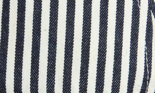 Beams Stripe Cotton Bucket Hat In Blue