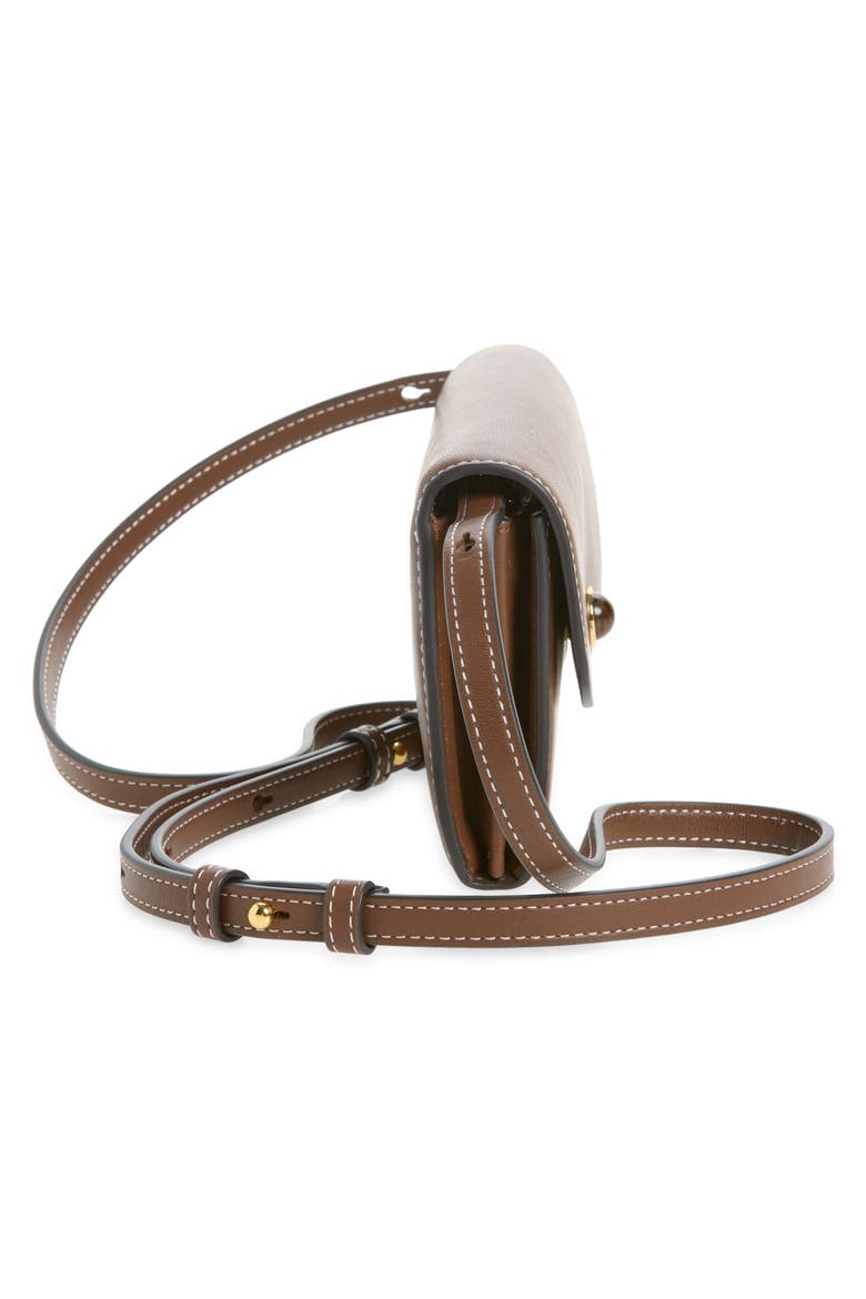 Leather Crossbody Wallet, Alternate, color, WHISKEY