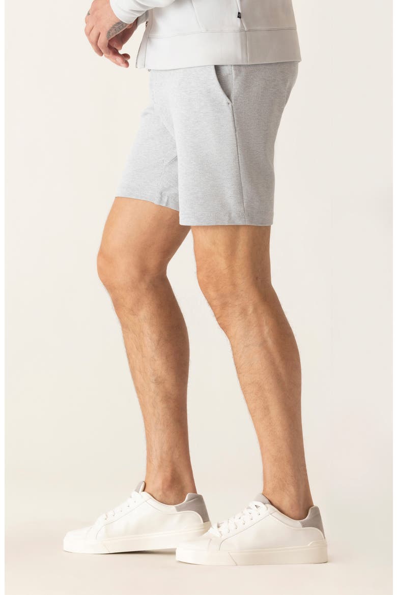 Galaxy 8.5-Inch Bermuda Flat Front Stretch Twill Shorts, Alternate, color, LIGHT GREY HEATHER