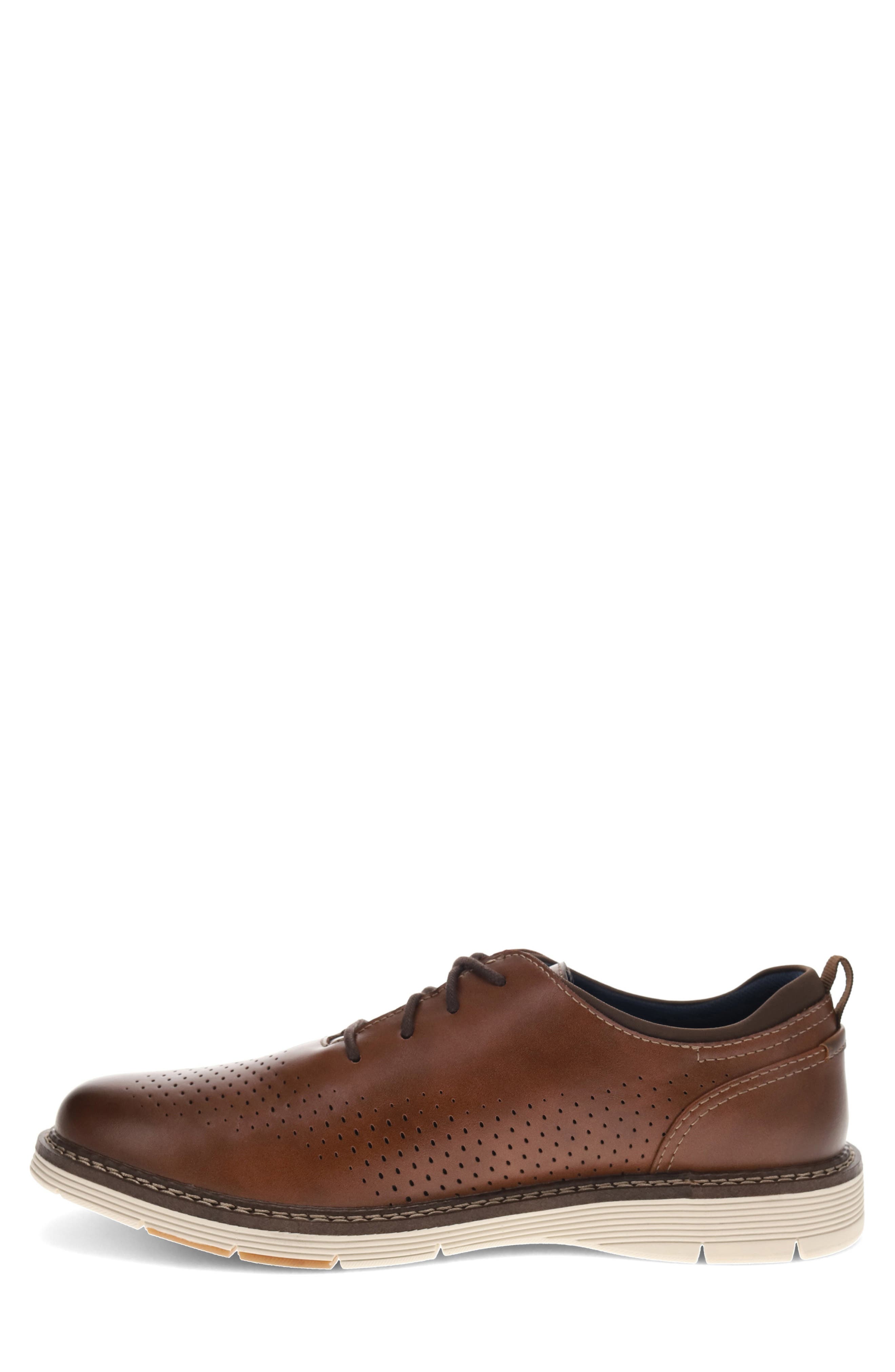 Elkton Plain Toe Oxford Sneaker, Alternate, color, COGNAC