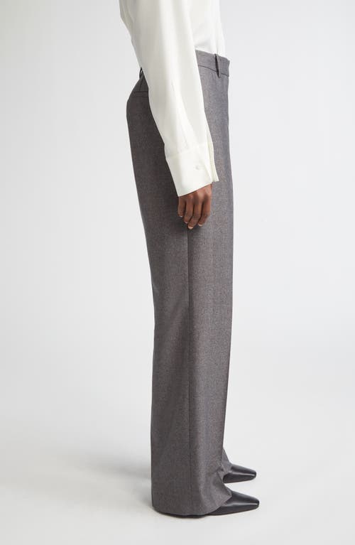 Lafayette 148 Pixelated Wool Twill Gates Pant In Gray