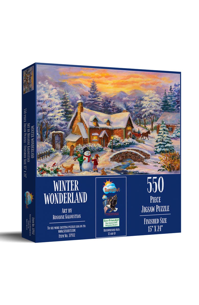 Sunsout Winter Wonderland 550 piece Jigsaw Puzzle for Adults, Main, color, Multicolor