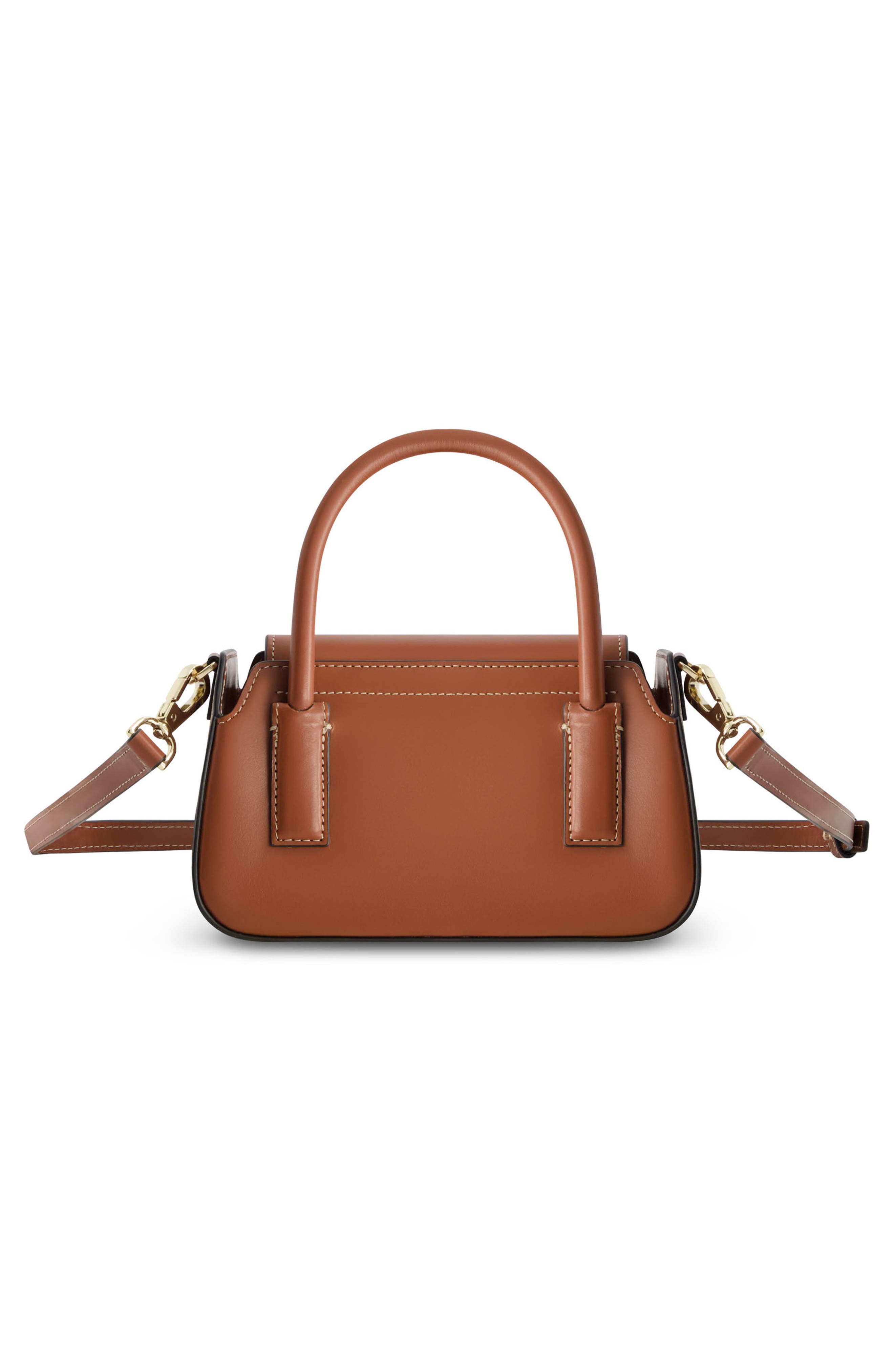 Structured Mini Tote, Alternate, color, LIGHT BROWN