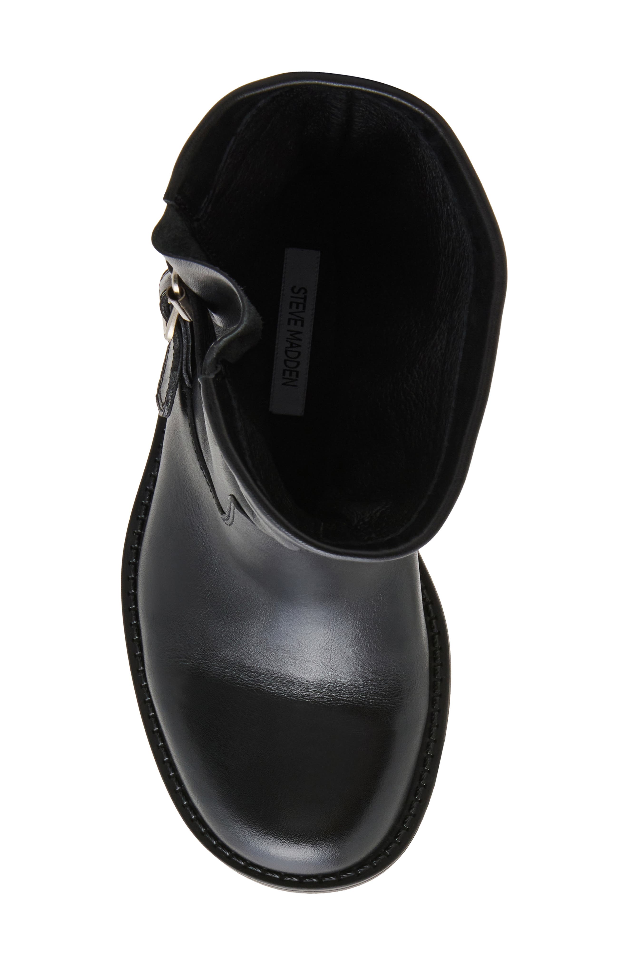Denis Moto Bootie, Alternate, color, BLACK LEATHER