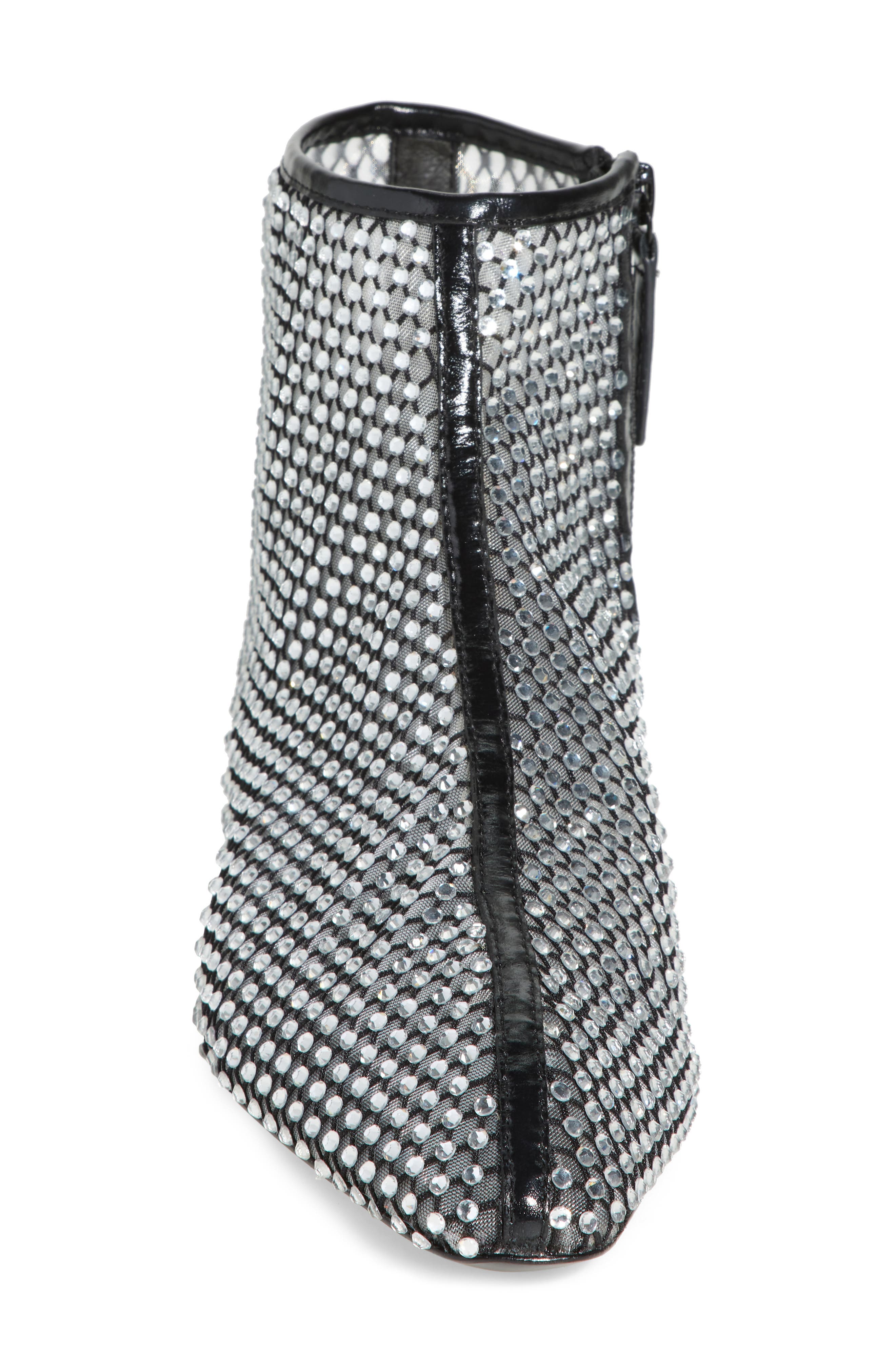 Rebecca Minkoff Crystal Bootie, Alternate, color, Black