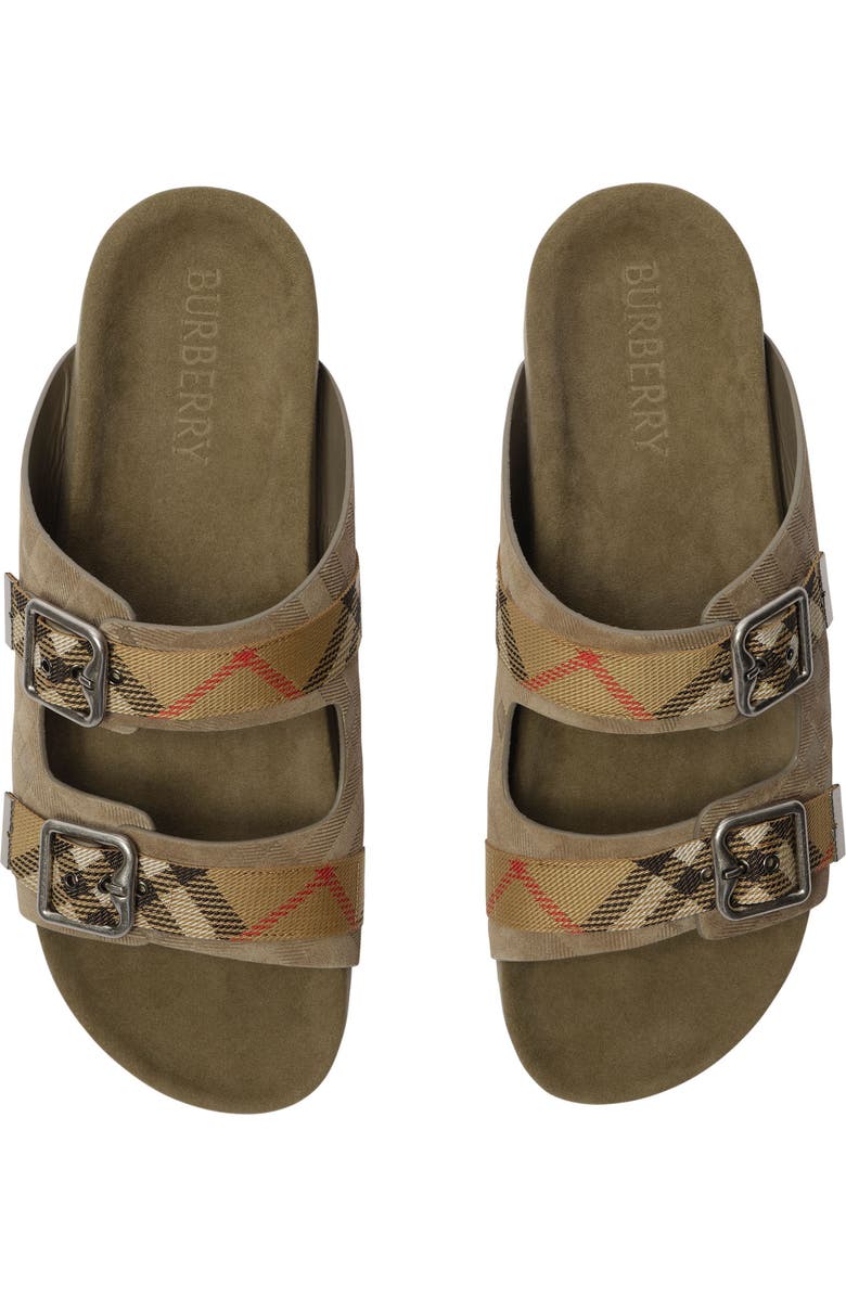 Burberry Urchin Slide Sandal, Alternate, color, Sparrow Beige