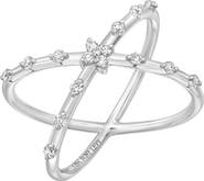 Bony Levy Aviva Diamond Station Crossover Ring (Nordstrom Exclusive)
