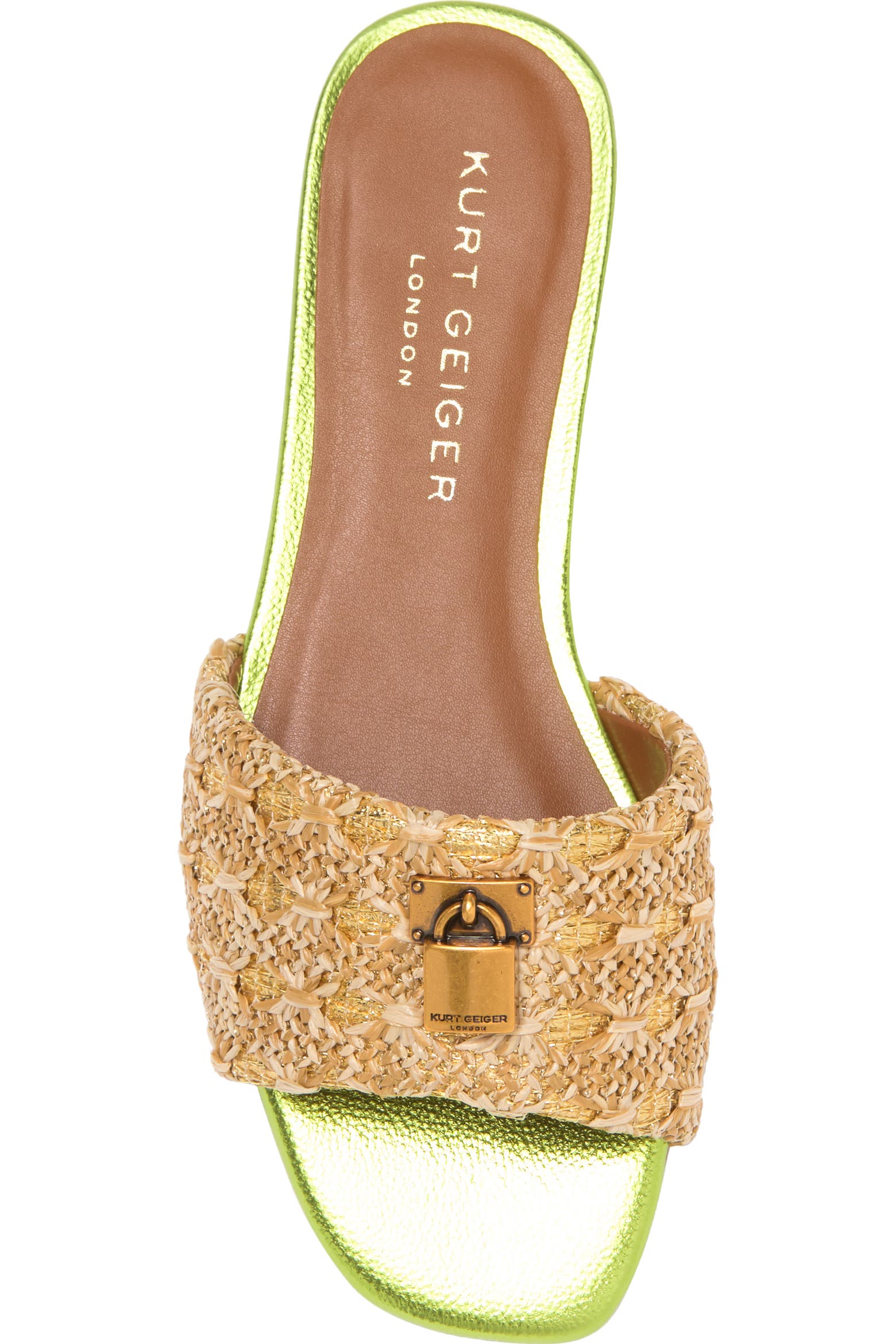 Sliding Rack Lock Kurt Geiger London Brixton Lock Slide Sandal (Women) | Nordstromrack