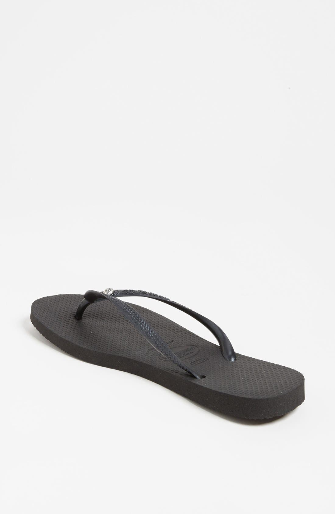 Havaianas 'Slim Crystal Glamour' Flip Flop, Alternate, color, 