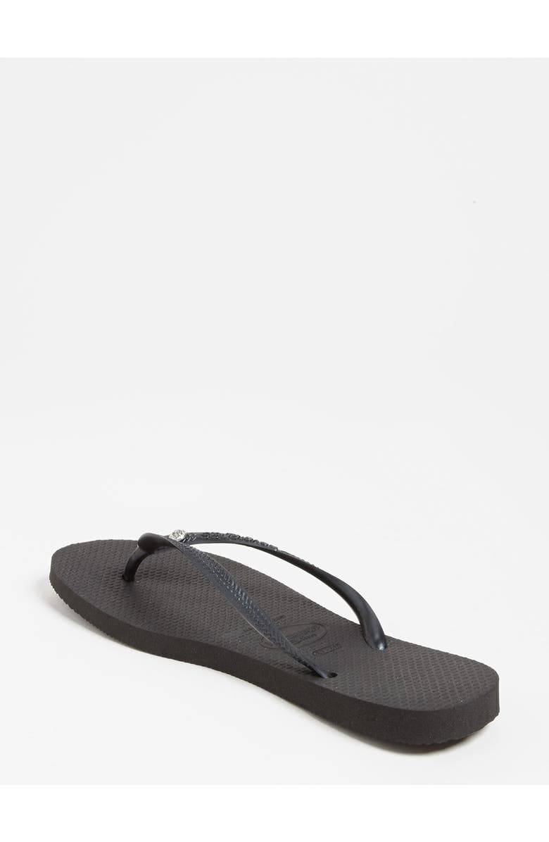 Havaianas 'Slim Crystal Glamour' Flip Flop, Alternate, color,