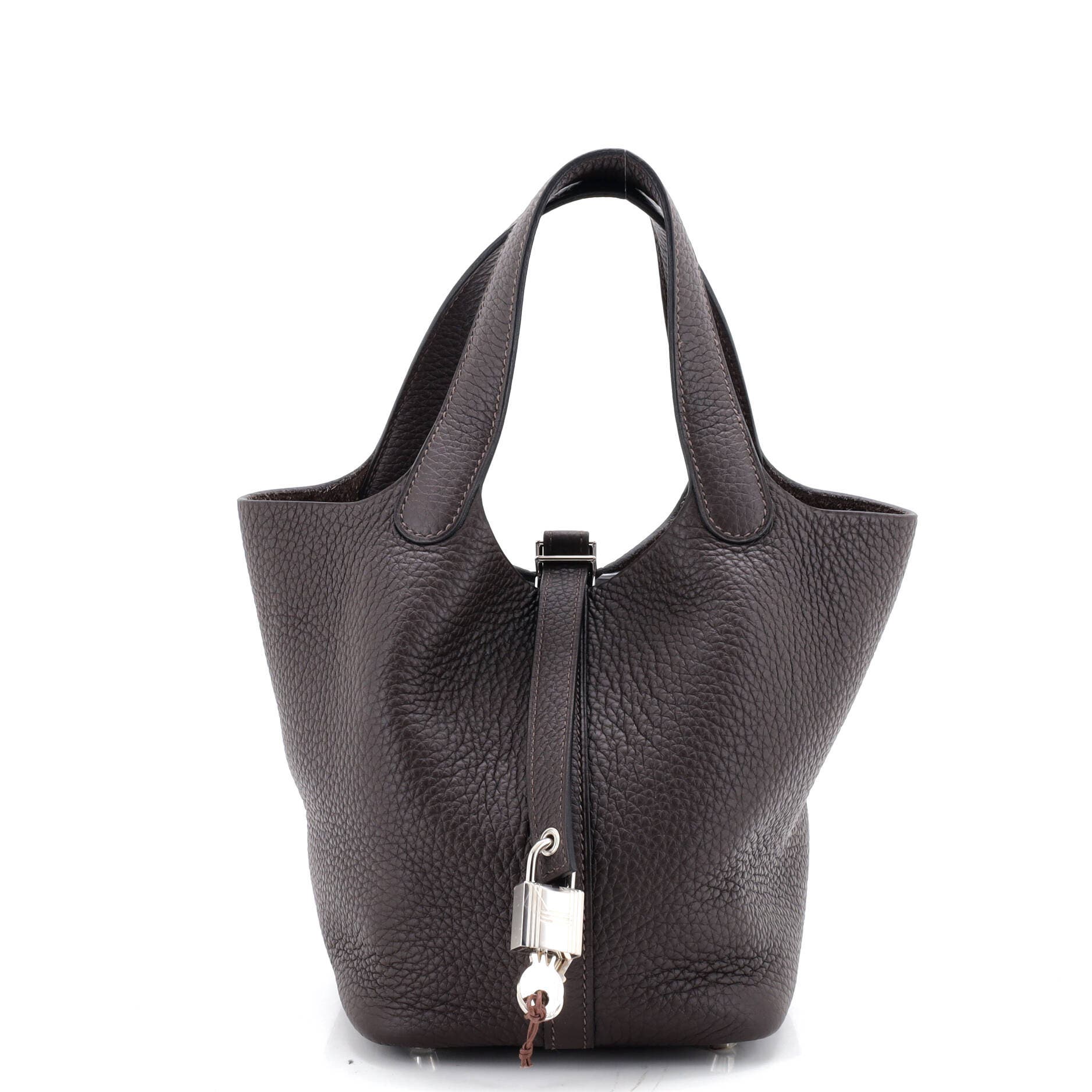 Picotin Lock Bag Clemence PM, Main, color, Brown