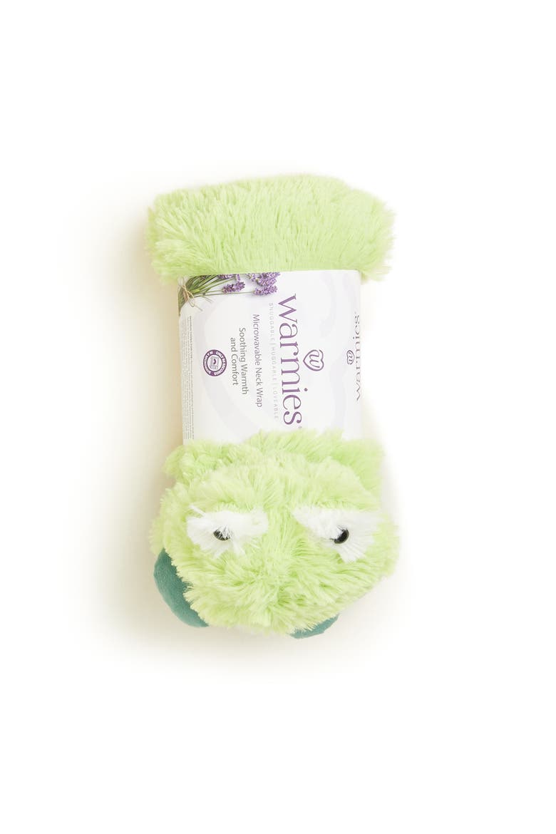 Frog Plush Neck Wrap, Alternate, color, Bright Green