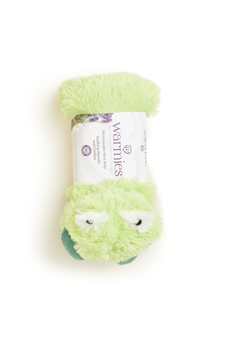 Warmies Frog Plush Neck Wrap, Alternate, color, Bright Green