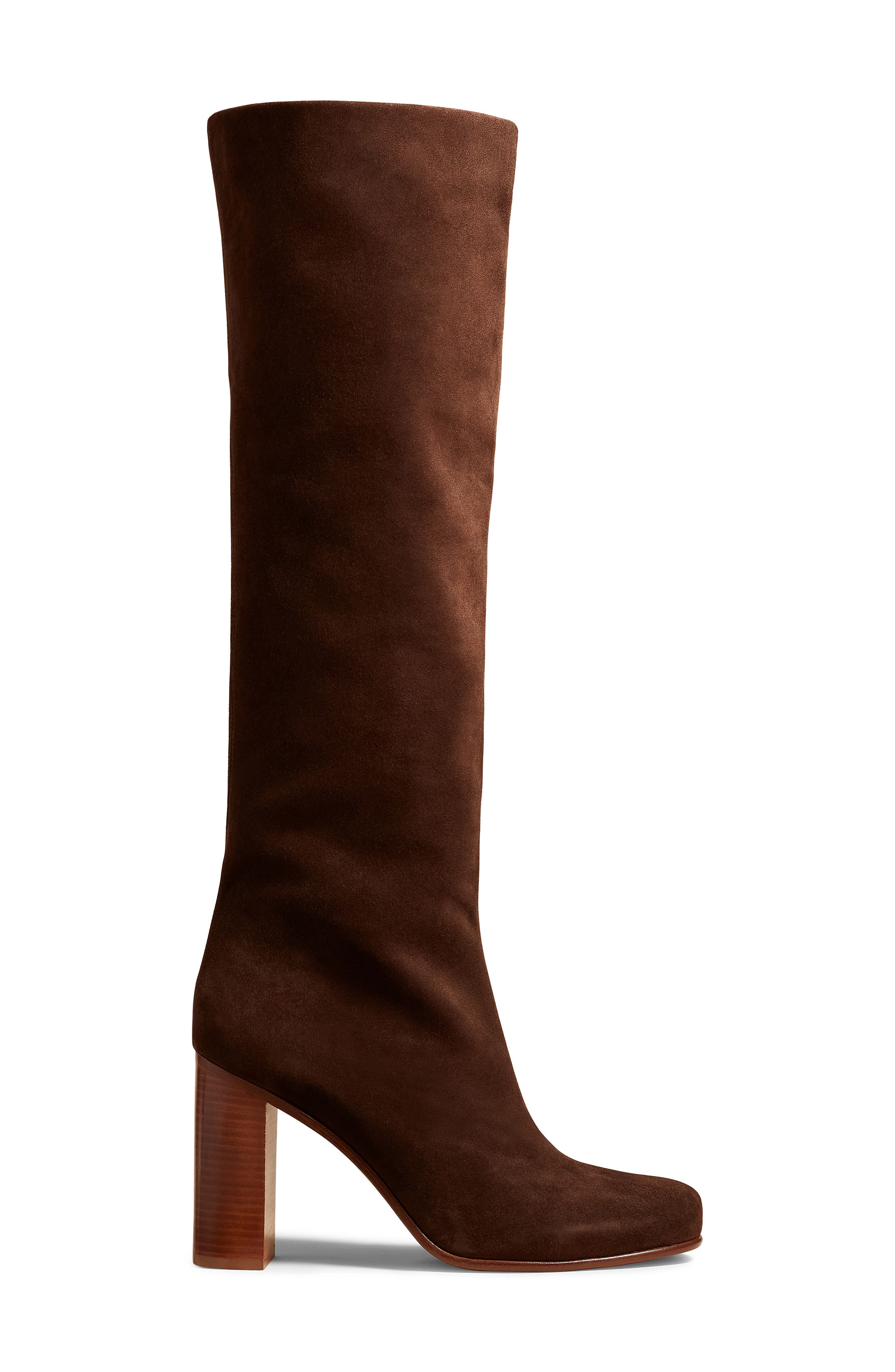 Willow Knee High Boot, Alternate, color, DARK BROWN