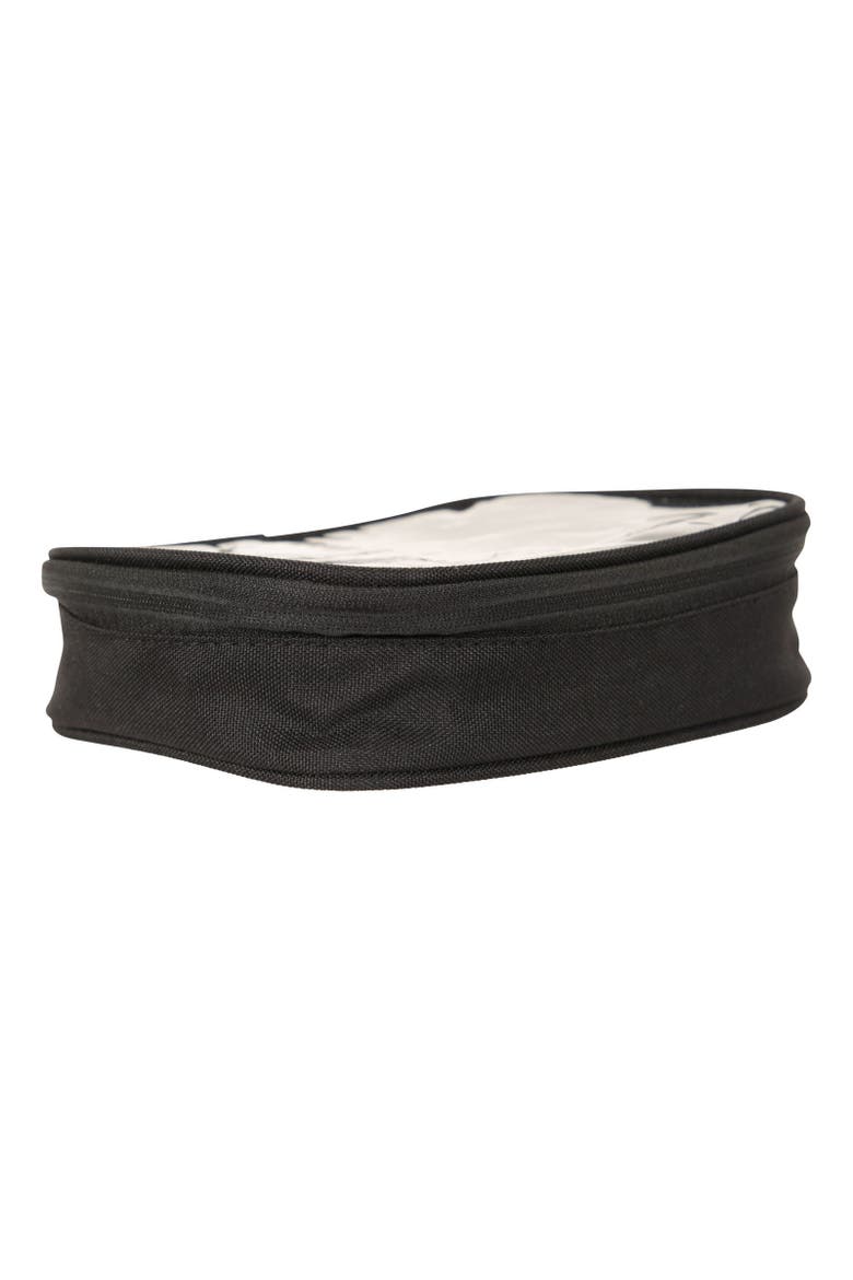 Clear Travel Toiletry Bag Set, Alternate, color, Black