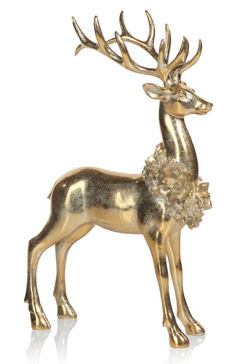 Clara Golden Deer Figurine