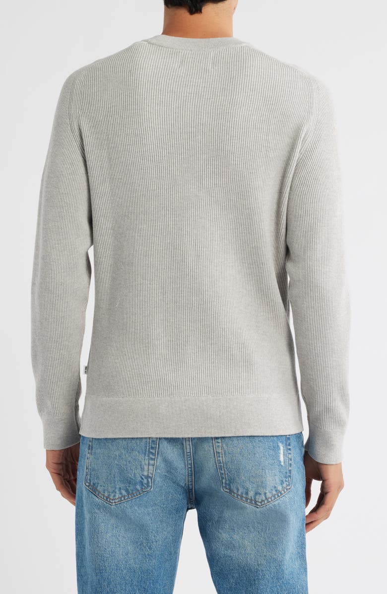 NN07 Kaley 6499 Cotton Crewneck Sweater, Alternate, color, Fog