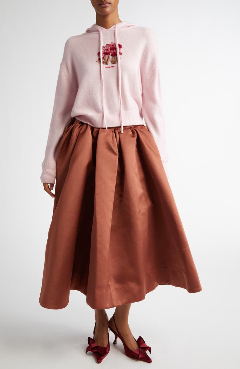 Shushu/Tong Floral Embroidered Sweater Hoodie, Alternate, color, 