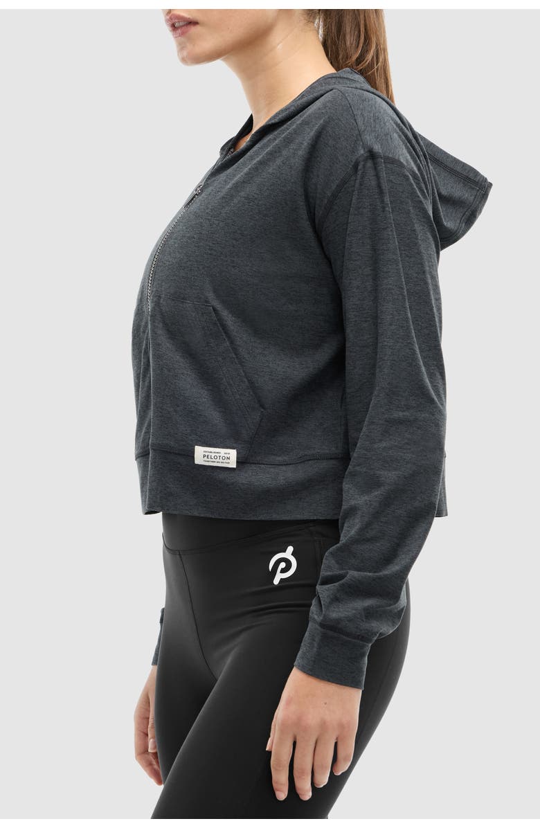 Peloton Dreamblend Full Zip, Alternate, color, Dark Heather Grey