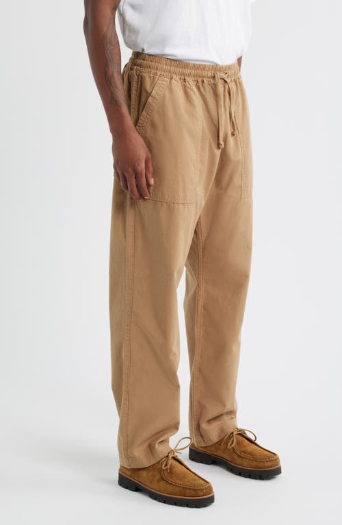 Service Works Organic Cotton Canvas Drawstring Chef Pants In Brown