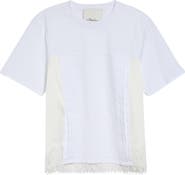 3.1 Phillip Lim Mixed Media Cotton T-Shirt