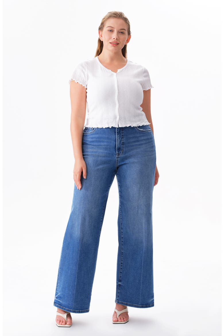 High Waist Wide Leg Jeans, Alternate, color, HAVEN