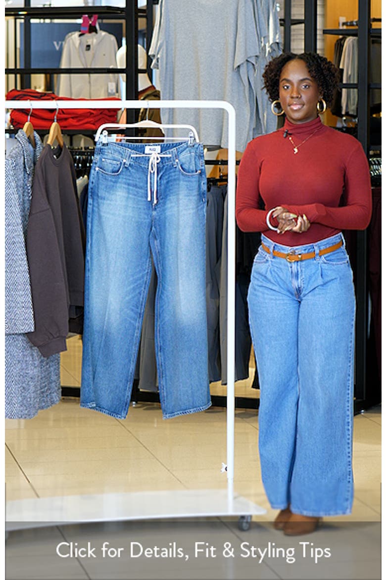 Zoey Tie Waist Wide Leg Jeans video