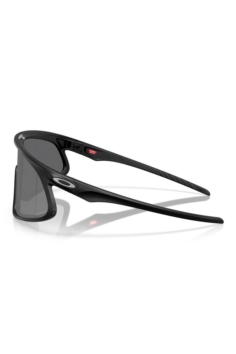 RSLV 149mm Prizm Polarized Shield Sunglasses, Alternate, color, MATTE BLACK