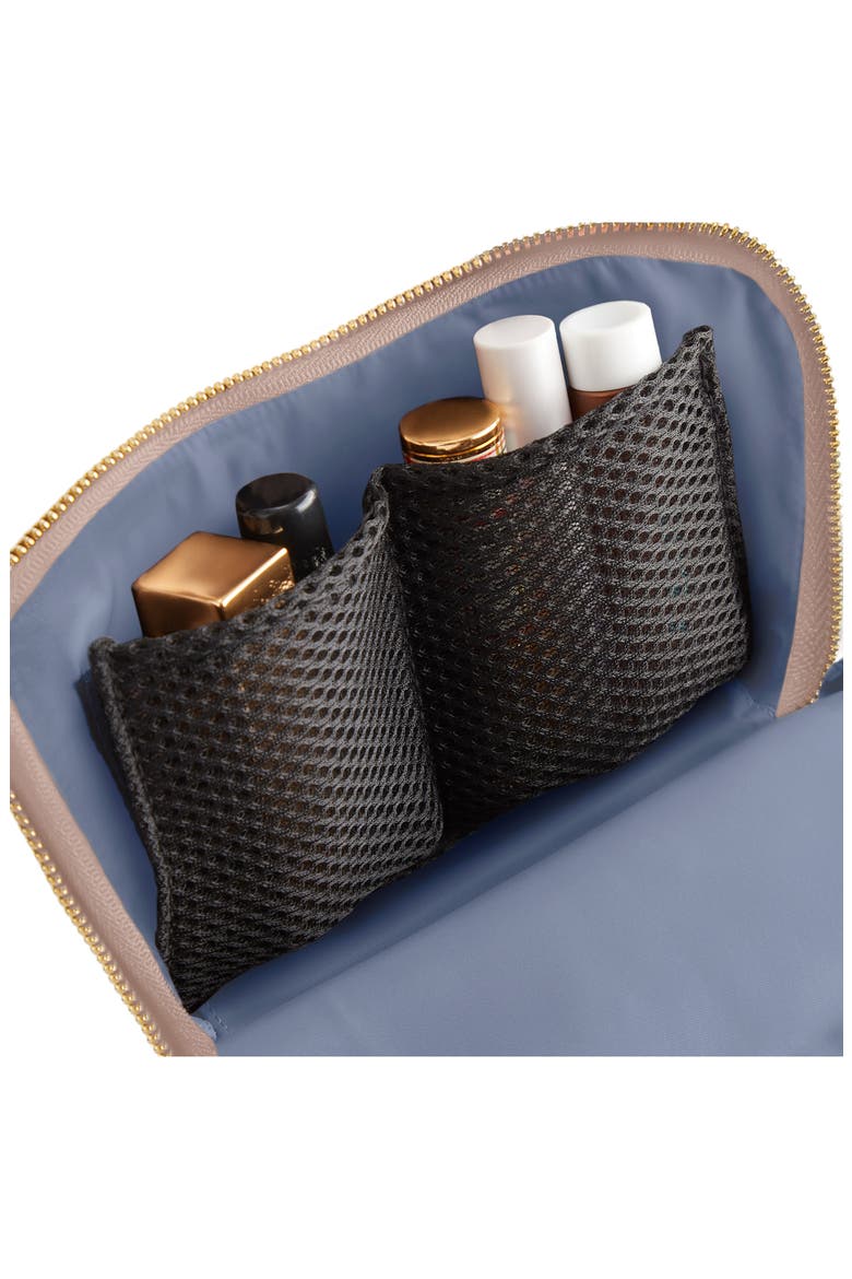 Everyday Makeup Bag, Alternate, color, BLUSH/ COOL GREY